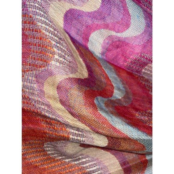 Vintage Chevron Print Pashmina - Bid Now = Discounted Shipping - Picture 7 of 12